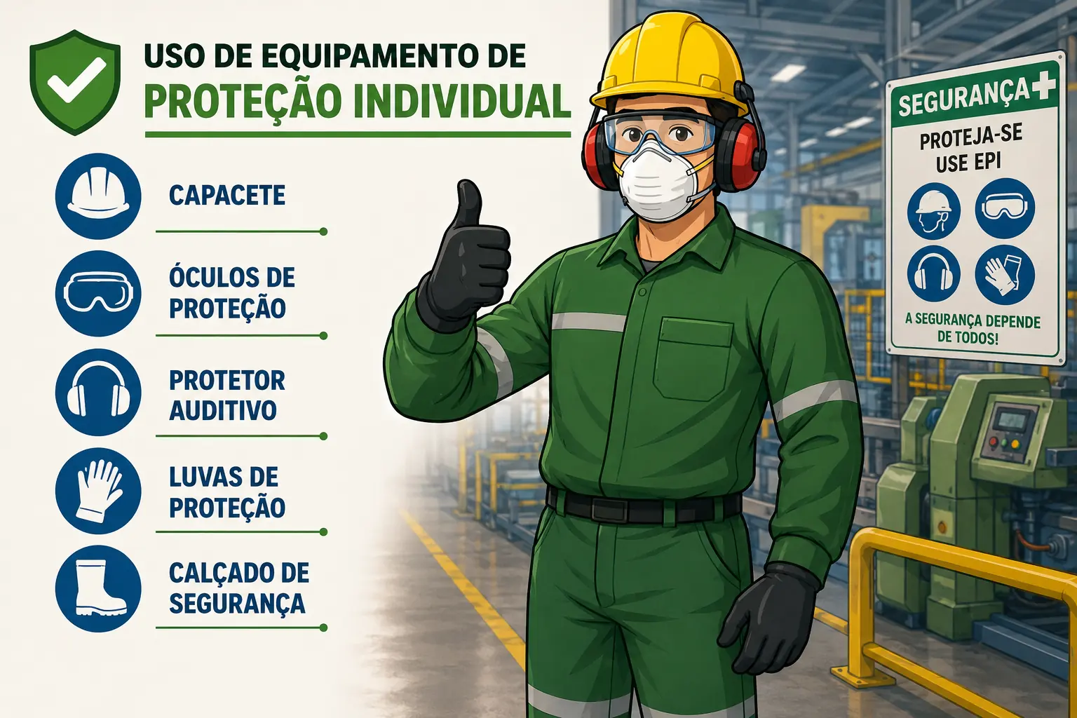 Uso de Equipamentos de Proteção Individual